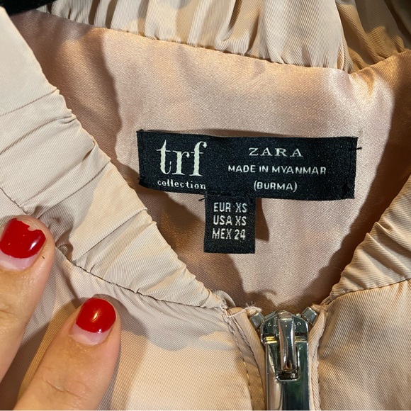 Zara Light Pink Bomber Size XS - Picture 3 of 8